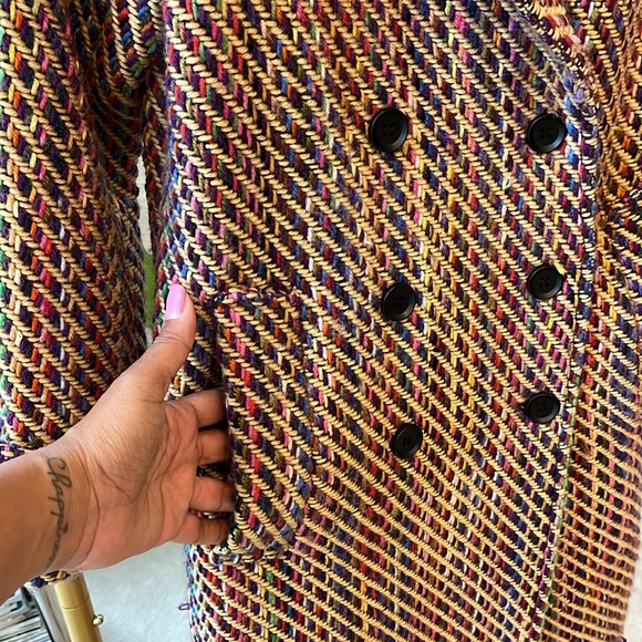 Nichole Lynel tweed coat size Large - Picture 8 of 17